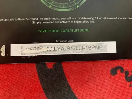 Как получить код активации razer surround