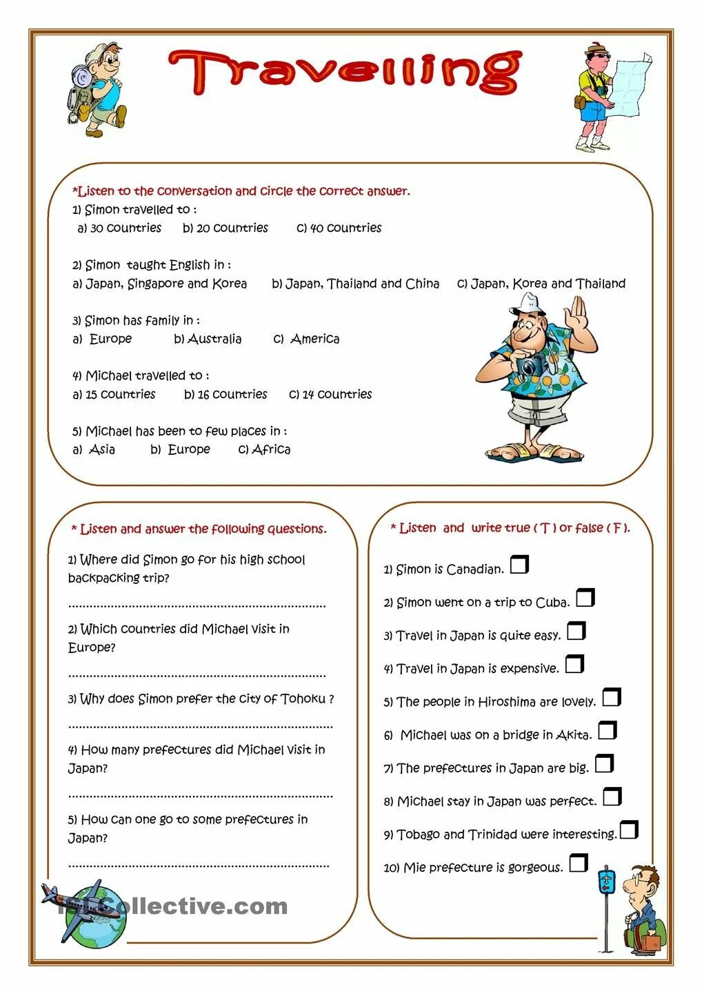 English listening exercises