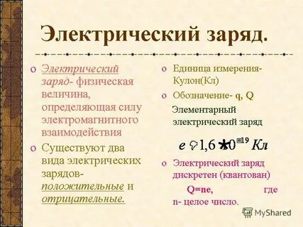 Общий заряд это