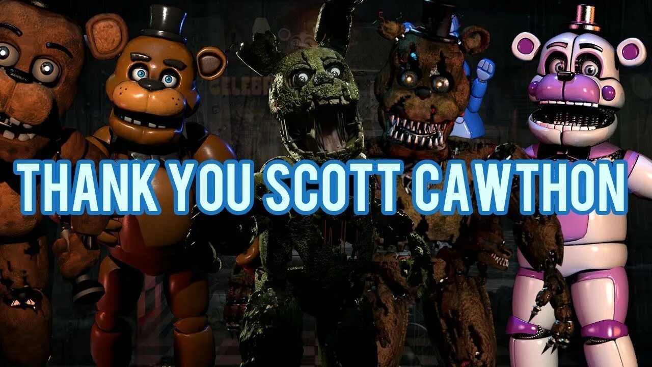 Скотт ФНАФ. ФНАФ thank you Scott. ФНАФ Постер thank you Scott. ФНАФ спасибо Скотт.