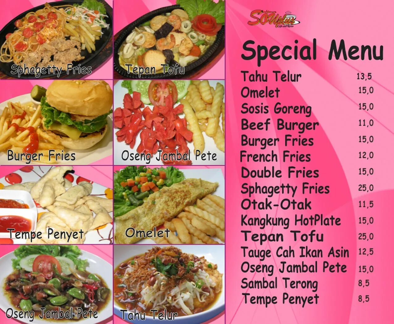 Menu 9. Menu april. характеристика нью меню 9.5.4.