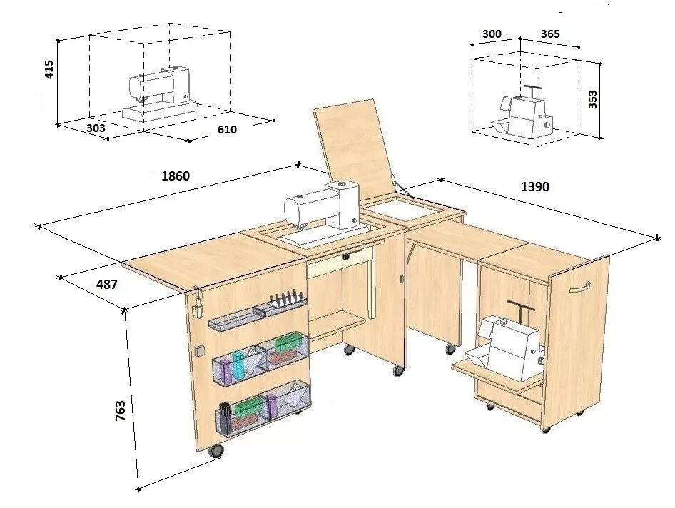 Высота швейной машинки. Стол для швейной машины и оверлока комфорт-3. Швейный стол комфорт 3l. Стол комфорт для швейной машины и оверлока. Швейный стол комфорт 3.