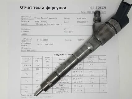 Форсунки дизельные москва