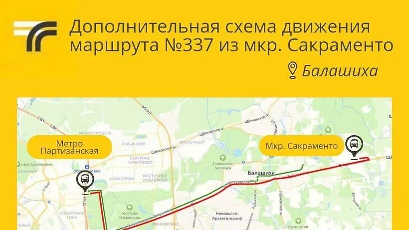 Метро партизанская балашиха