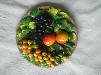 Фрукты из соленого теста