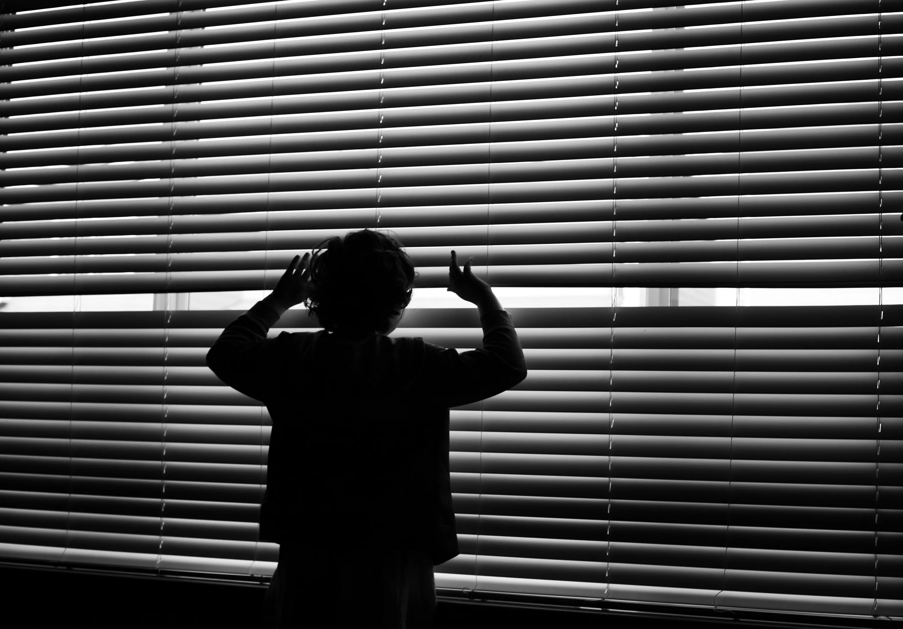 He stood the window