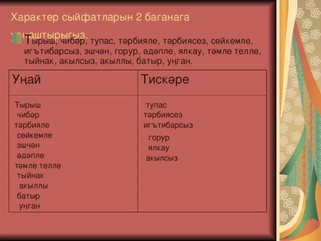 Синонимы на татарском