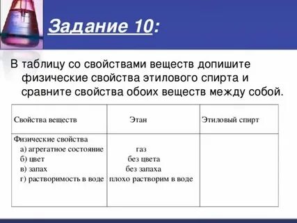 3 свойства веществ химия