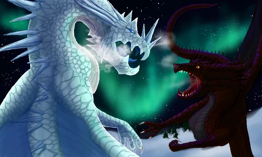 Невеста дракона против. Ледяной дракон. Снежный дракон. Ледяной дракон и Огненный дракон. Водяной дракон.