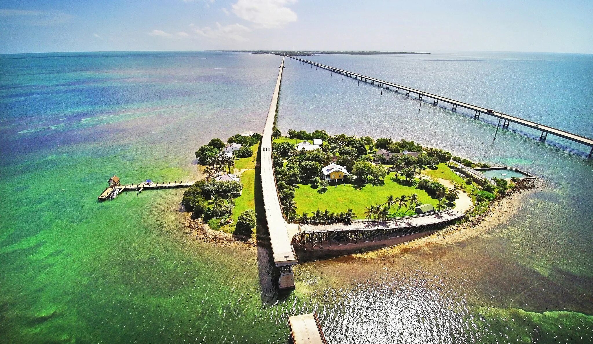 Семимильный мост во Флориде. Акведук Флорида-кис. Мост из Майами в Кей Вест. Флорида кис Нешнел Уайлдлайф рефьюджис.