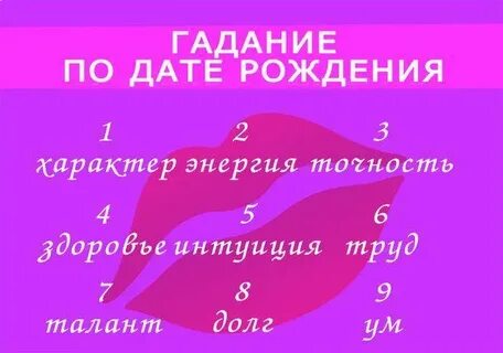 Точные гадания по дате рождения