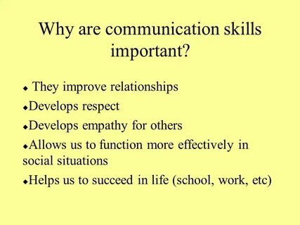 Why are important