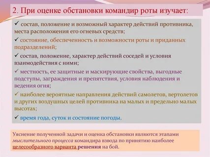 Оценить обстановку принять решение