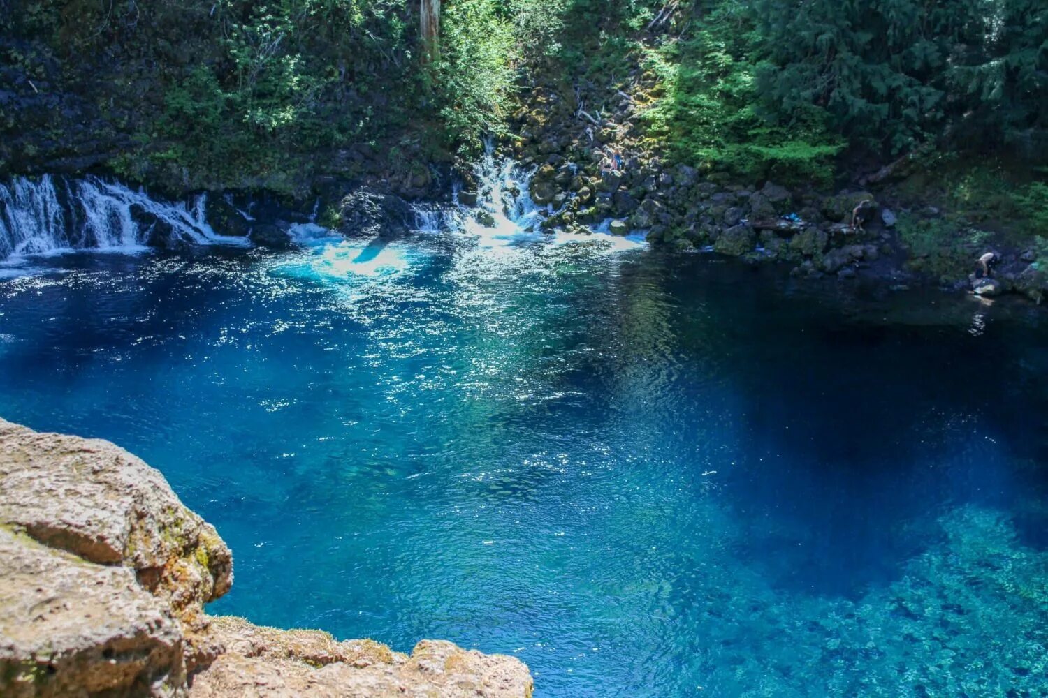 Маккензи река к какому бассейну. Tamolitch blue pool. голубой бассейн - река маккензи, орегон. сша. the color that falls with blue.