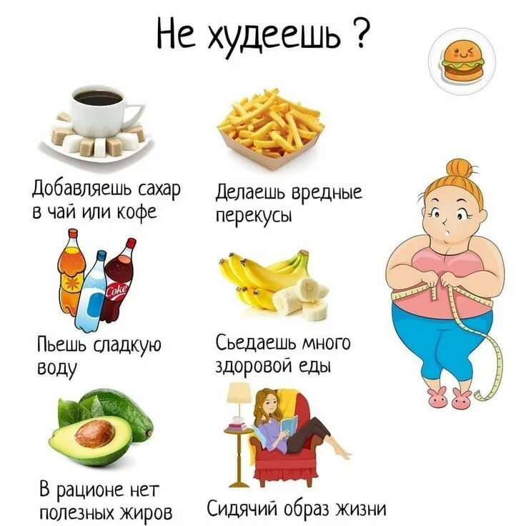 Почему зимой худею. Картинка ошибки похудения. топ ошибок худеющих. почему не получается похудеть. что делать если сложно похудеть.