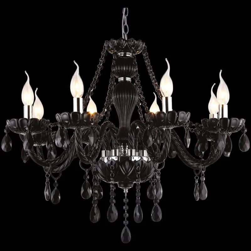 Люстра черное стекло. Люстра arte lamp teatro. ут-00001002 подвесная люстра arte lamp teatro a3964lm-8wh. люстра черного цвета.