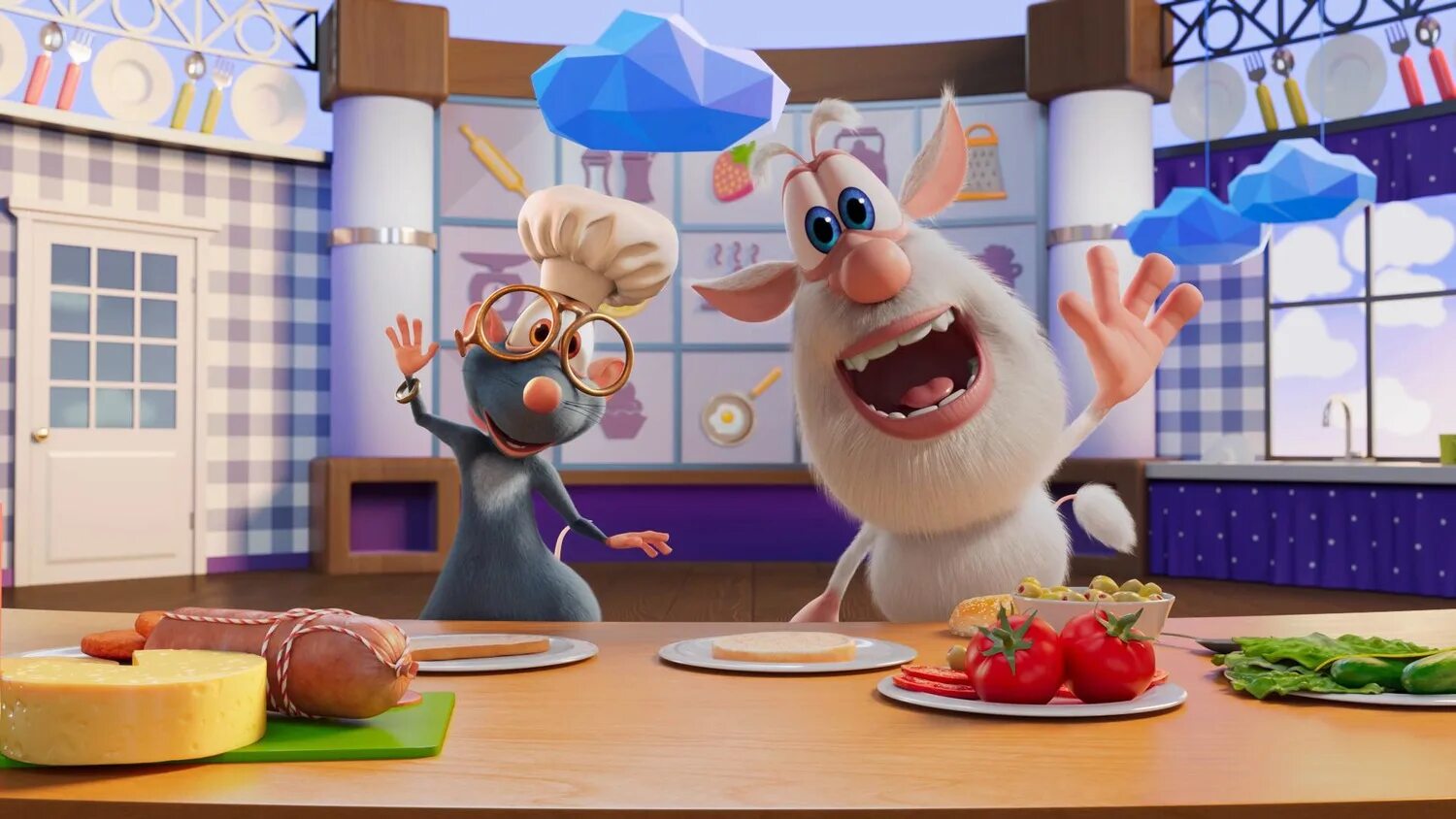 Готовим с бубой бутерброд. Готовим с бубой. Готовим вместе с бубой. Готовим с бубой мультсериал. Мультик готовим с бубой.