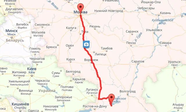 Волгодонск расстояние на машине по трассе