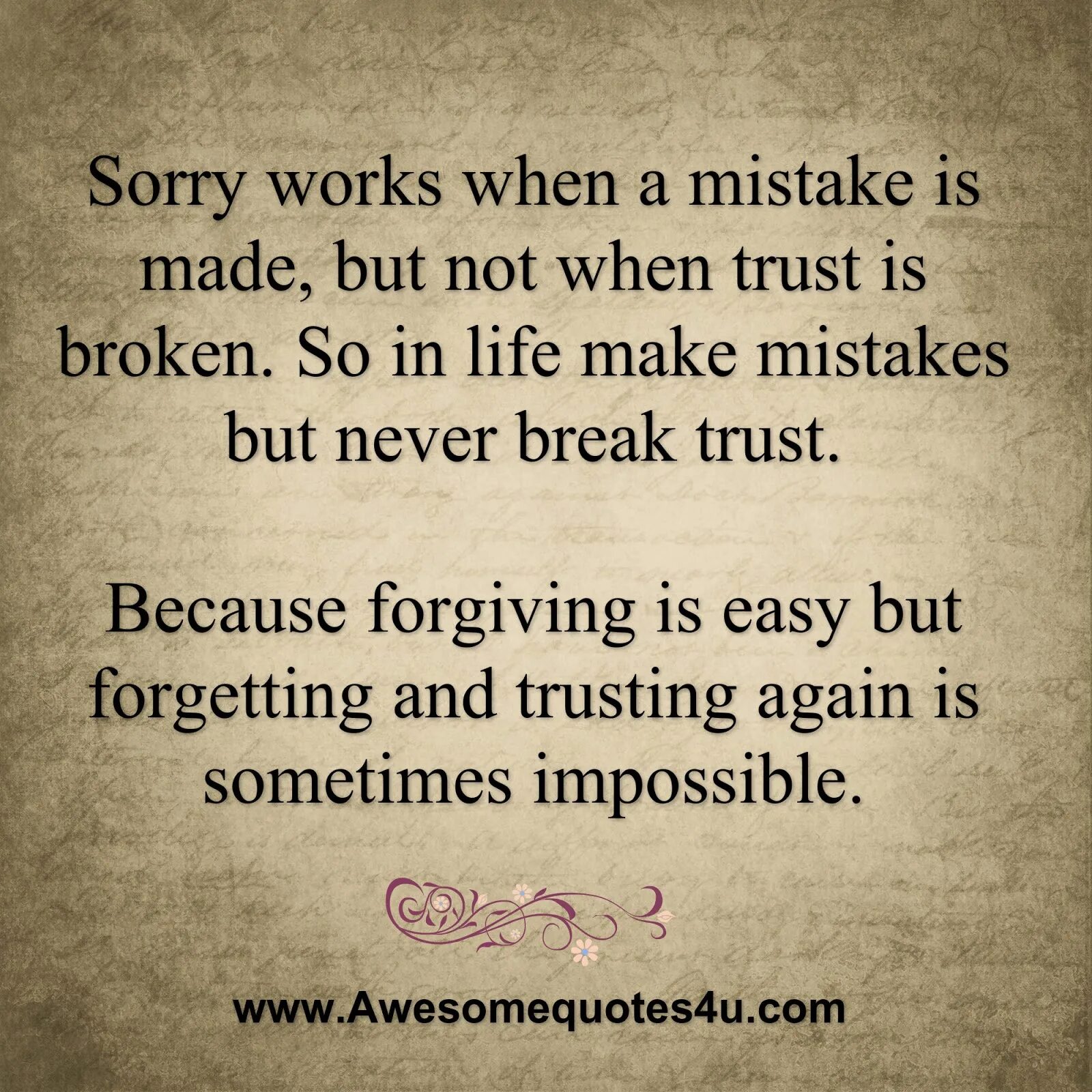 Sorry for mistakes. Trust again. When the Trust is. I made a mistake. A mistake had been made