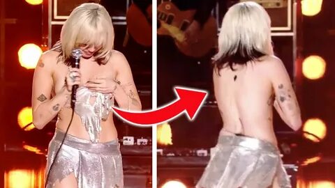 Miley Cyrus MAJOR Wardrobe Fail During New Years Eve Party.