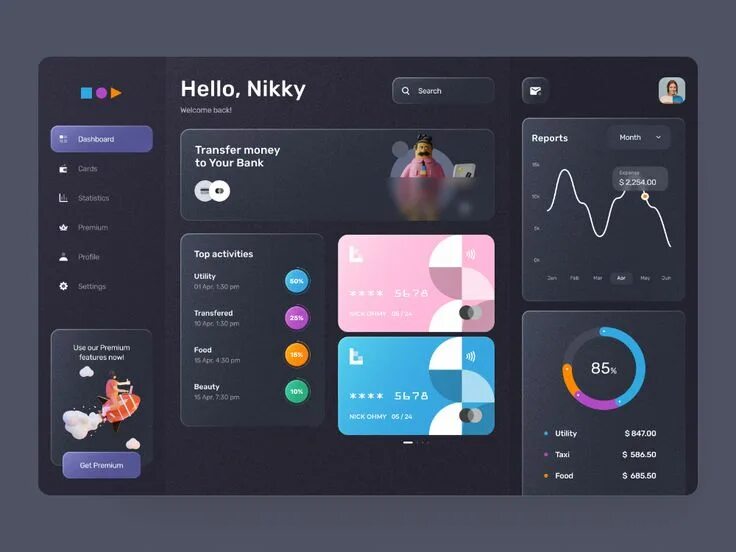 Панель x ui