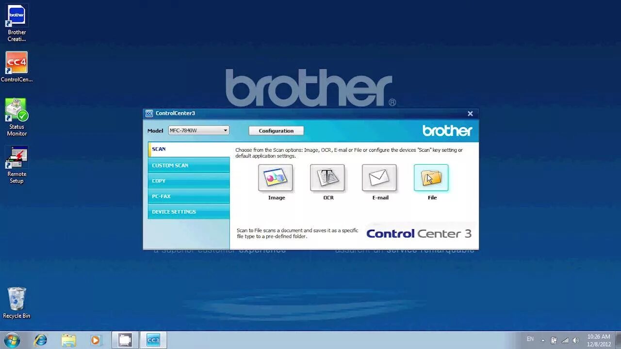 Brother Control Center. Control Center 4 brother. Brother программа сканирования Control Center. Сканер пдф brother. Бразер программа