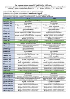 Расписание огэ 2024 официальное 9