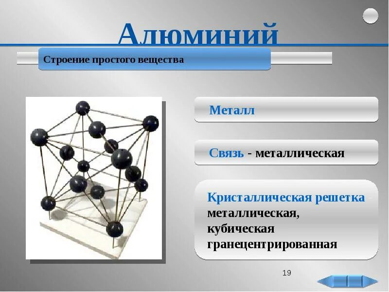 Строение атома химическая связь строение веществ. Строение кристаллической решетки алюминия. Алюминий структура кристаллической решетки. Тип кристаллической решетки алюминия. Кубическая гранецентрированная решетка алюминия.