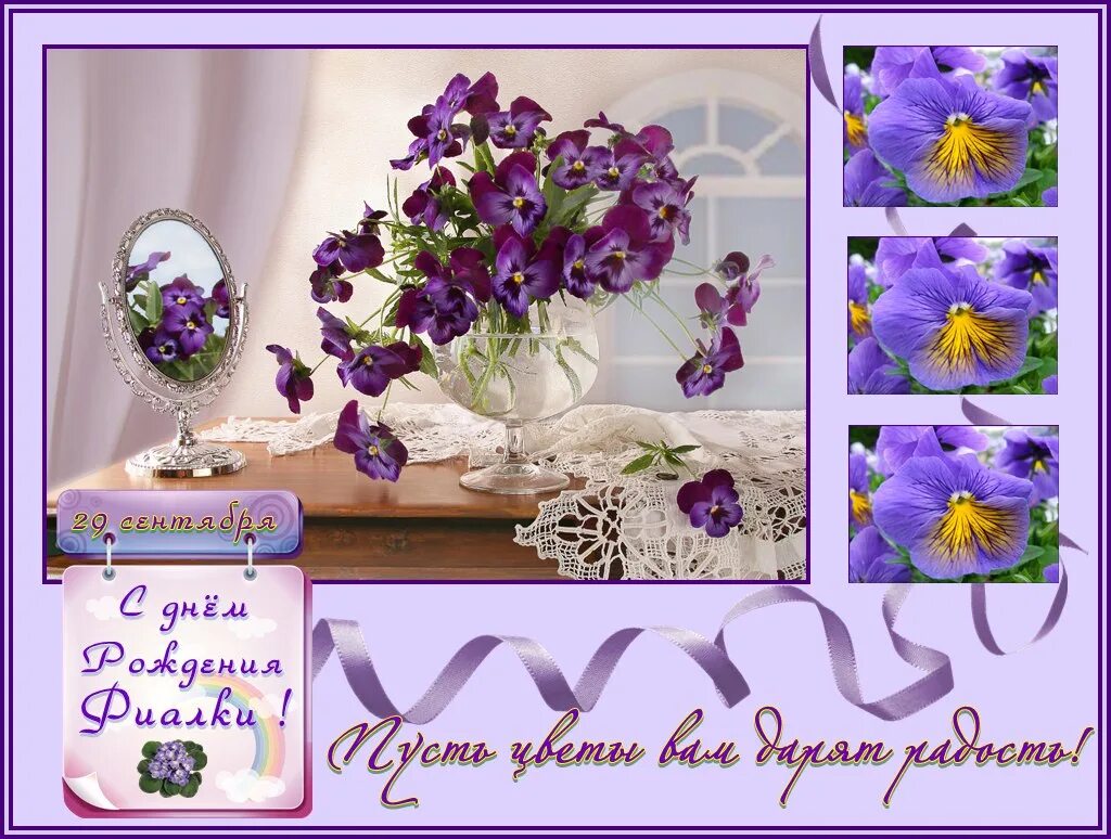 Открытки с фиалками. С днем рождения фиалки. Открытки с фиалками. С днём рождения физалька. С днем рождения фиалки.