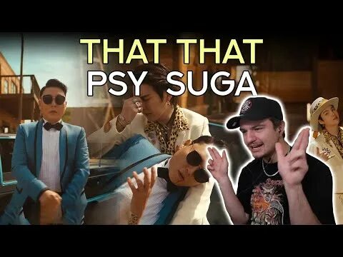 Psy that that текст. Псай и шуга. обложка песни that that psy suga. that that suga of bts.