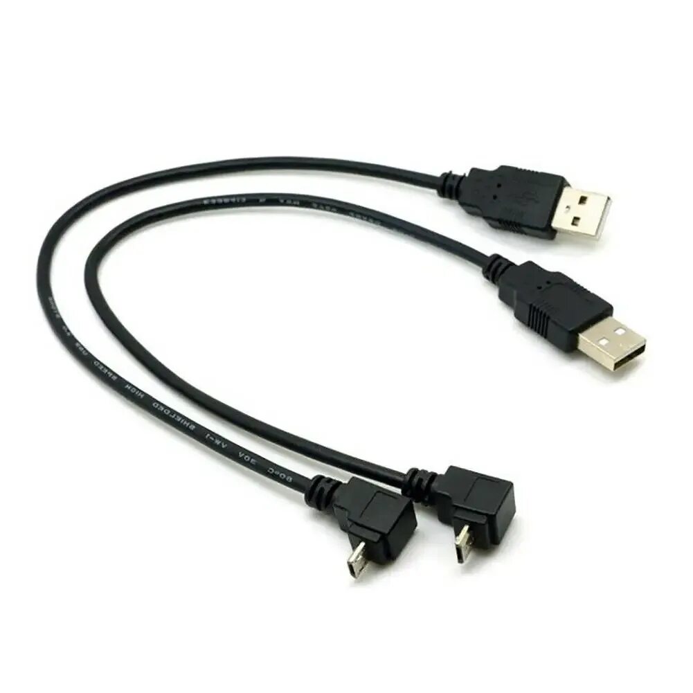 Кабель угловой MICROUSB/USB2.0. Кабель USB 2.0 A - Micro USB. 2 USB Micro USB Y кабель. Кабель микро USB 90 градусов.