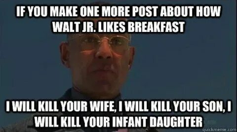 I will break your will
