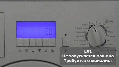 Ошибки стиральной электролюкс