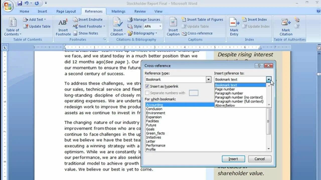 Reference microsoft. Microsoft word references. перекрестная ссылка в ворде. перекрёстные ссылки в word. reference in word.