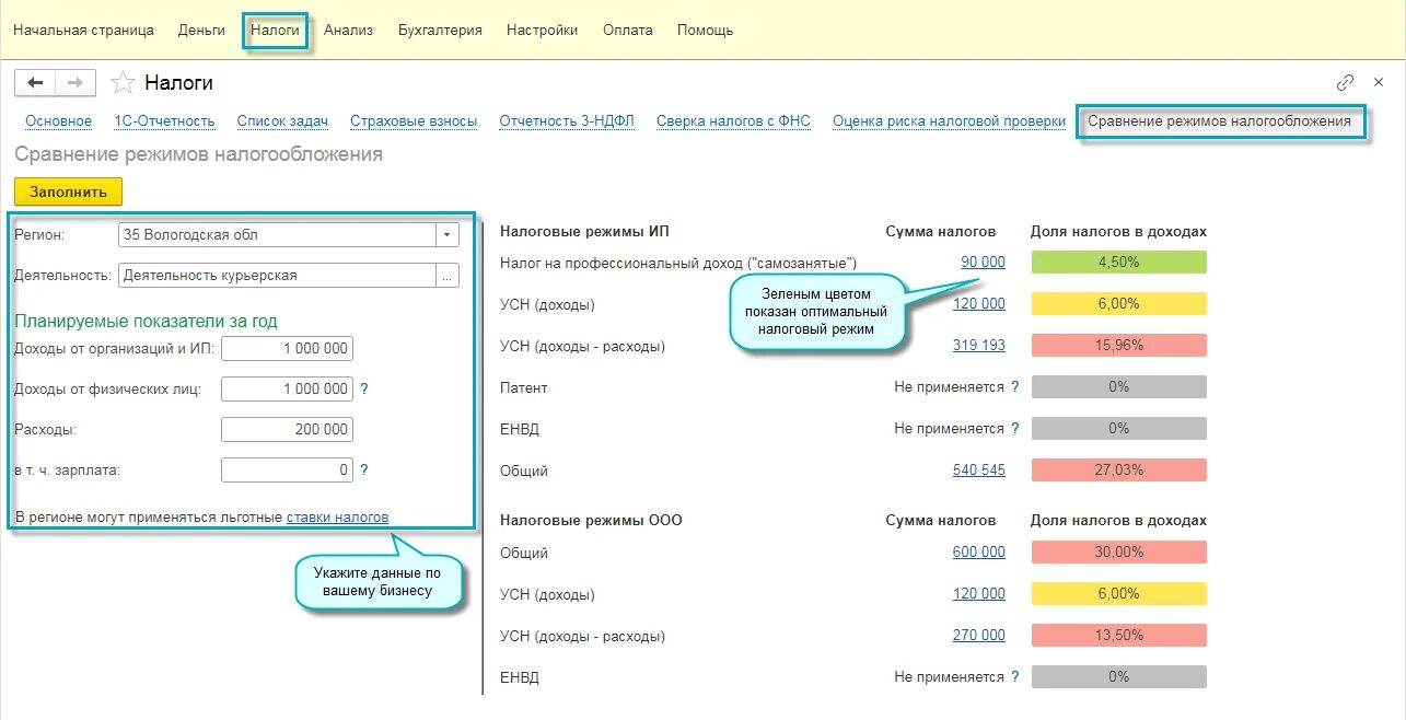 Оплата усн для ооо за 2023 год. 1с Бухгалтерия ИП на УСН. Бухгалтерия для ООО на УСН. Выбор системы налогообложения в 1с. 1с: Бухгалтерия для УСН.