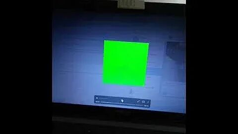 Видео показывает зеленым