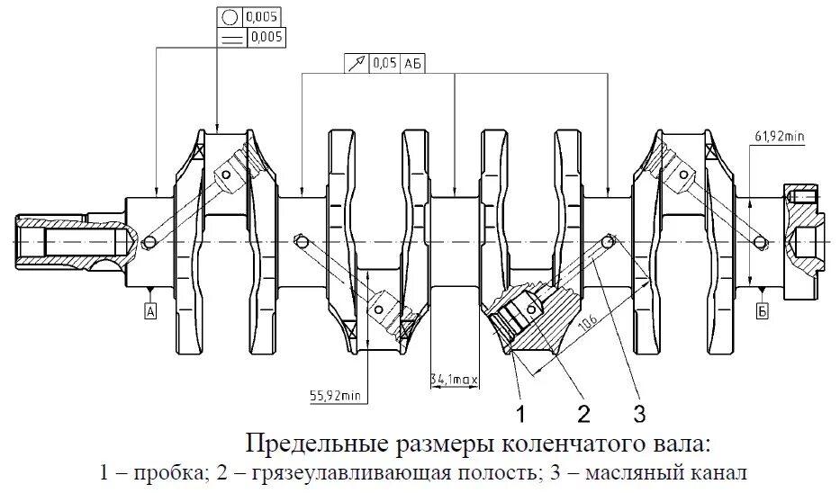 Диаметр коленвала. Чертеж коленчатого вала ЗМЗ-402. Двигатель ЗМЗ 406 Размеры коленвала. Коленвал ЗМЗ 402 масляные каналы. Коленвал ЗМЗ 409 чертеж.