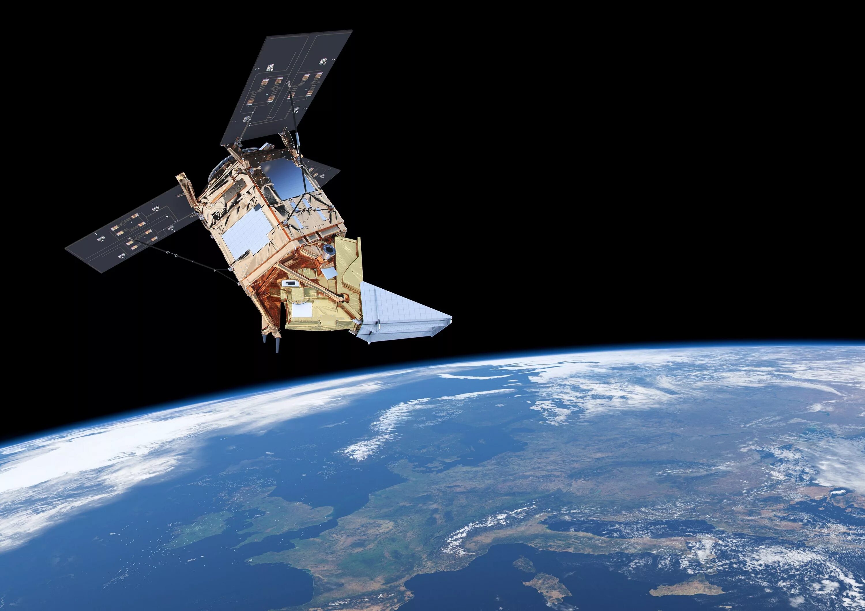 Sentinel-5p. Космический Спутник. Спутник на орбите. Спутник в космосе.