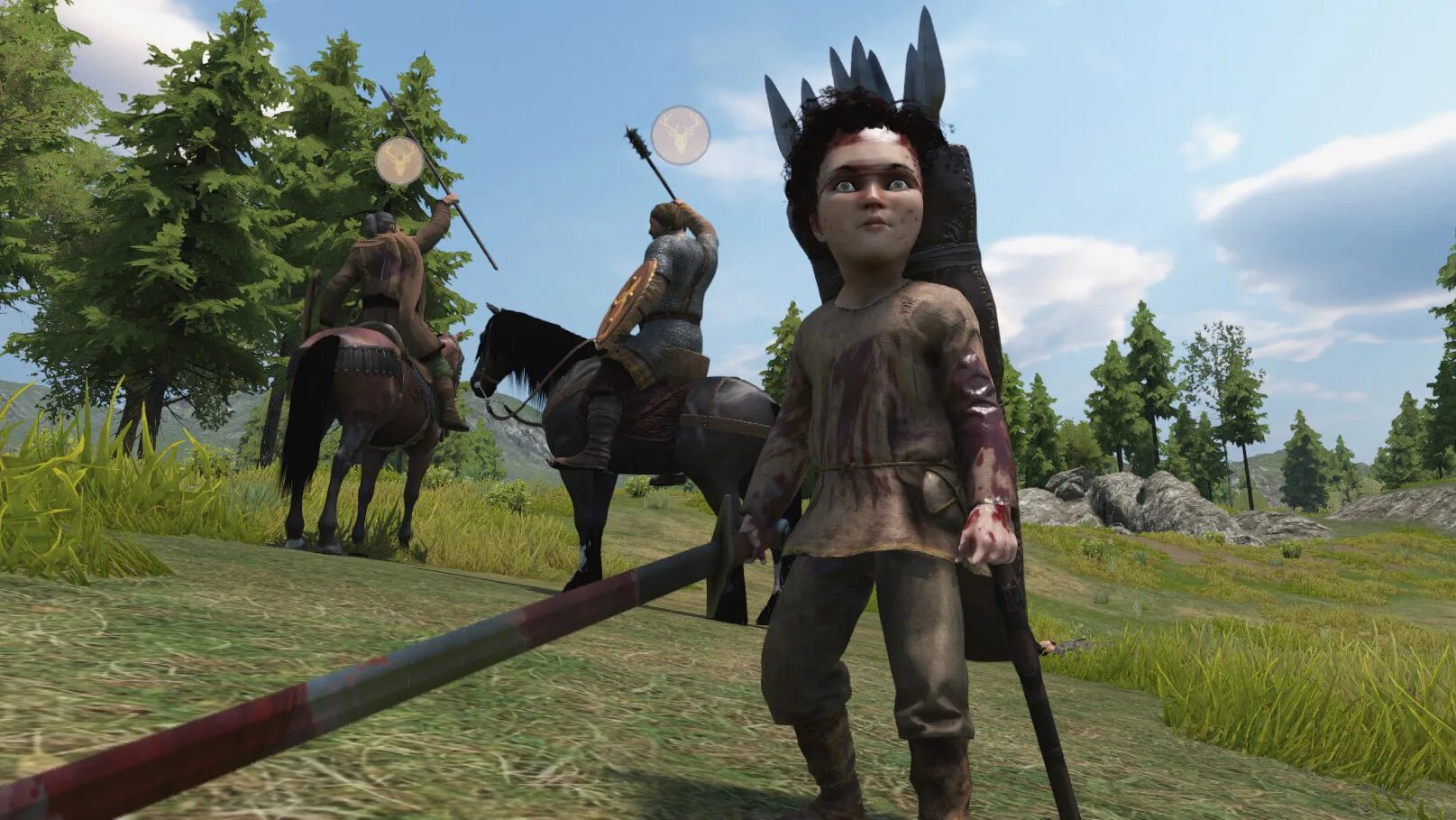 Маунт энд блейд путь героя. Mount blade дети. Mount and blade 2010. Вождь на вашу деревню напали. Taleworlds игры.