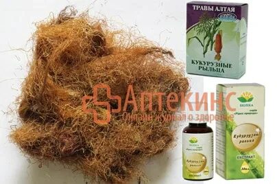 Кукурузные рыльца при застое