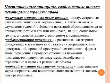 Индивидуализация исполнения уголовного наказания