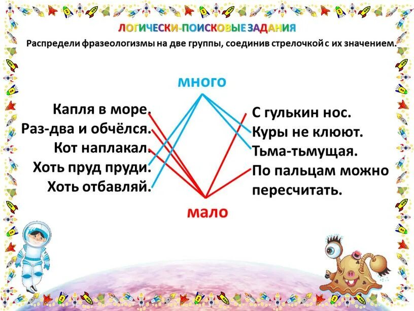 Логически-поисковые задания. Логические поисковые задания. Соединить фразеологизмы с их значением. Соедини стрелочками фразеологизмы с их значениями. Задачи группы поиска