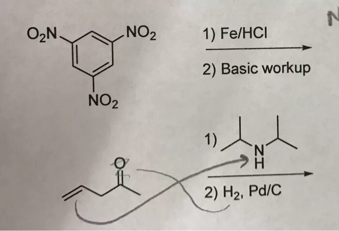 Hcl br2 реакция. Динитробензол Fe HCL. Нитробензойная кислота Fe HCL. Нитробензол Fe HCL реакция. Восстановление 1,3 динитробензола.