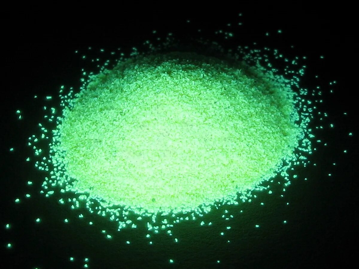 Pigment Green 7301k. Фосфор. Люминесцентный порошок. Светящийся порошок.