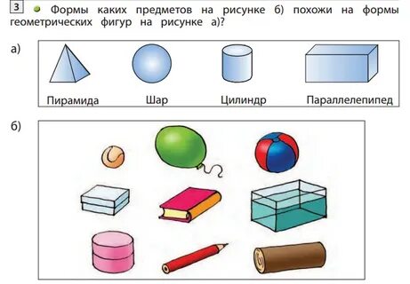 Пространственные фигуры в предметах