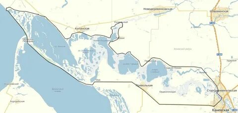 Краснодарские лиманы на карте