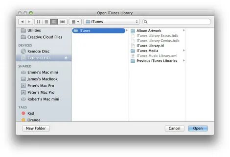 Itunes library