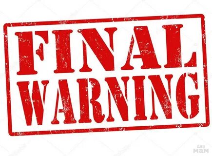 Last warning