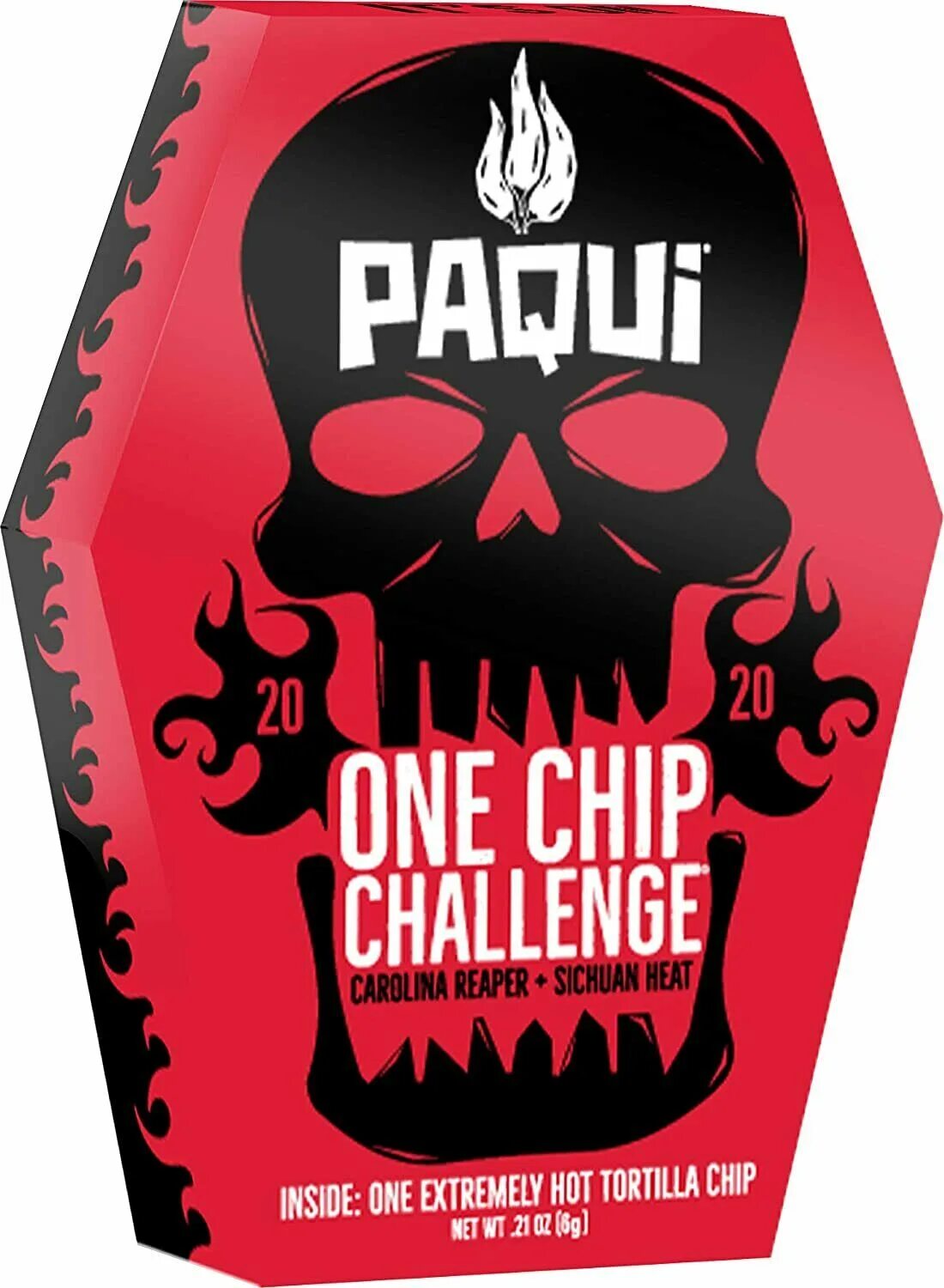 Острая чипсина Paqui. Самый острый чипс. One Chip Challenge.