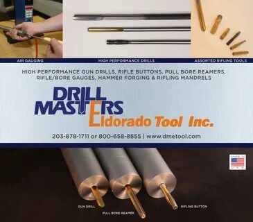 Tooling For Rifle Barrels - Drill Masters Eldorado Tool DMETool.com.